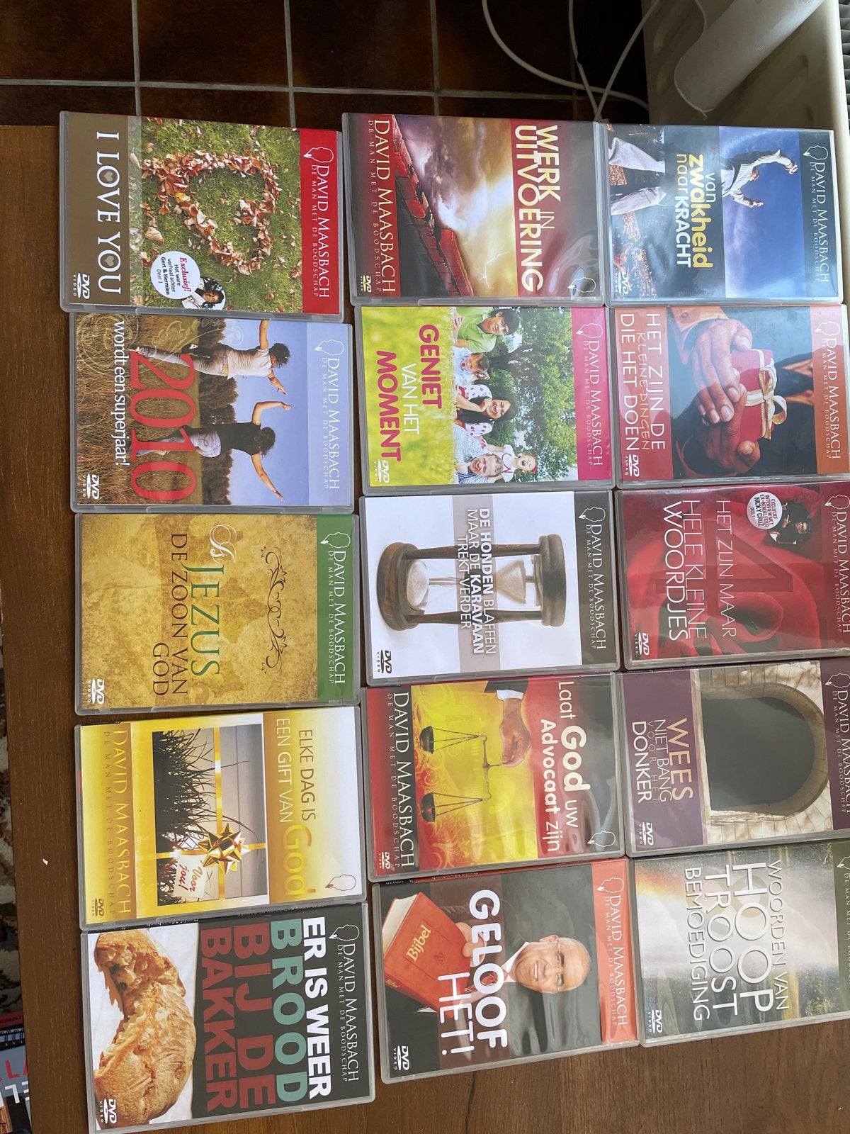 15 DVD's David Maasbach: Preken, Toespraken & Interviews, Gebruikt, Verzenden, Alle leeftijden, Nederlands