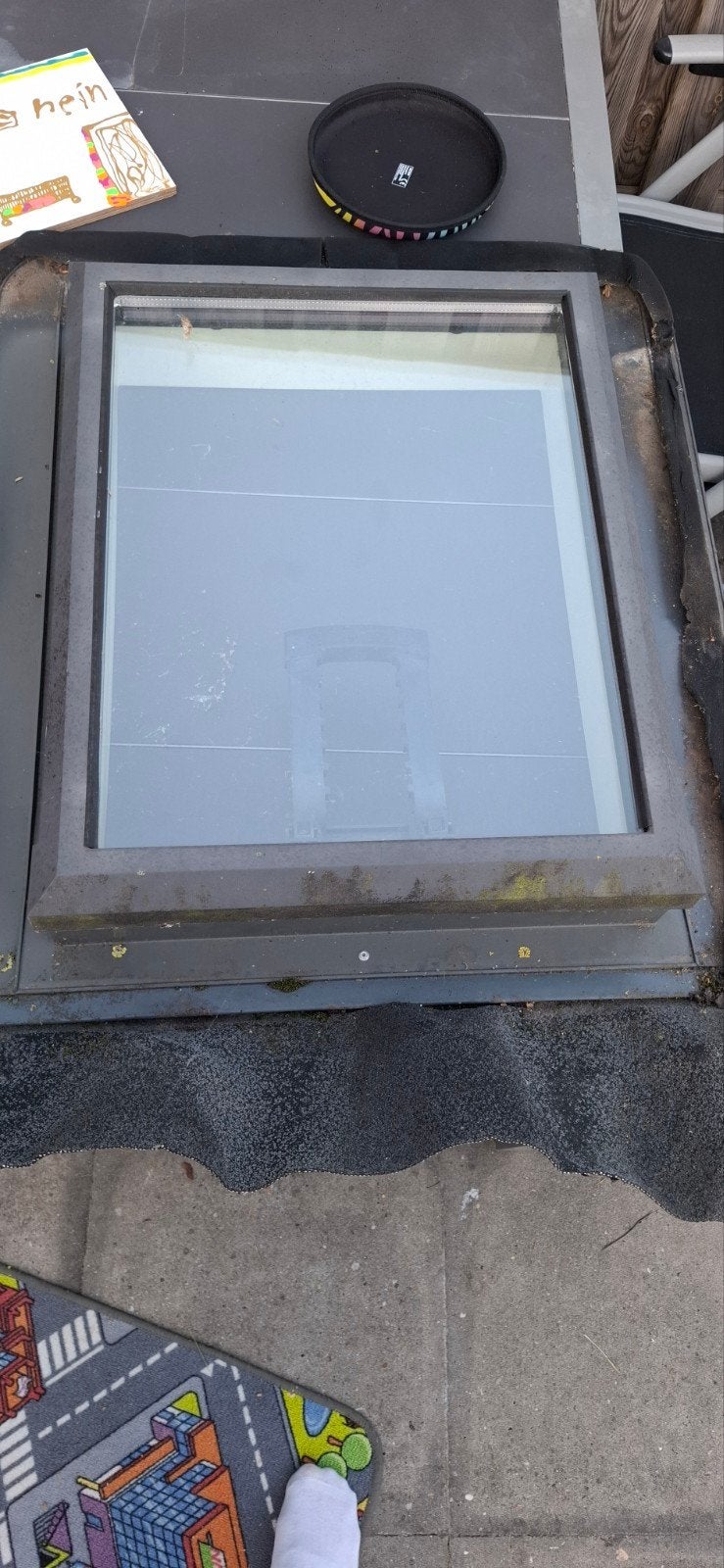 Kunstof dakraam onderhoudsvrij hr++ glas antraciet, Gebruikt, 80 tot 120 cm, 80 tot 120 cm, Ophalen of Verzenden