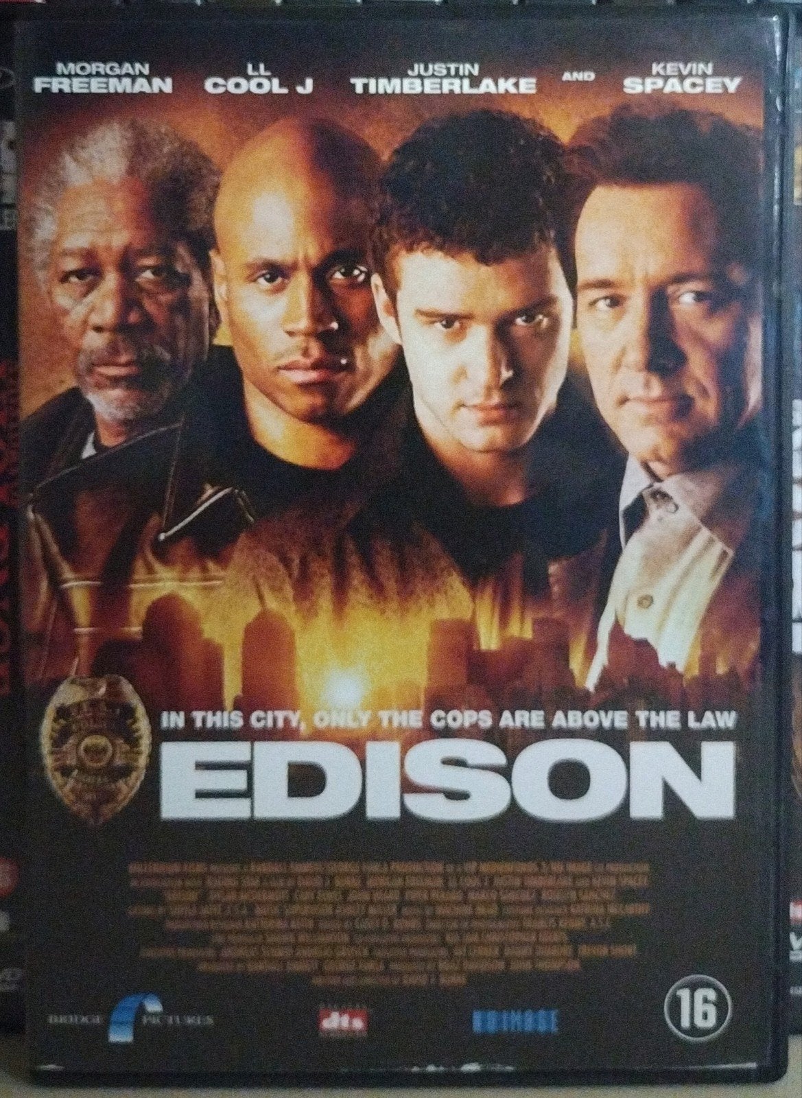Edison DVD - met LL Cool J, Morgan Freeman, Maffia en Misdaad, Engels, Vanaf 16 jaar, Nederlands