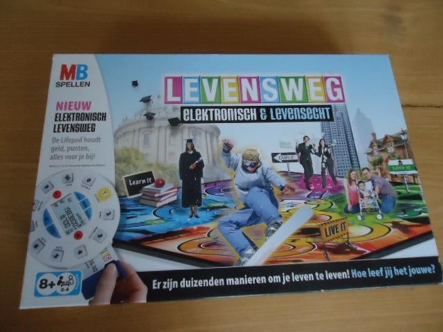 Levensweg Electrisch, Hobby en Vrije tijd, Gezelschapsspellen | Bordspellen, Vijf spelers of meer, Ophalen of Verzenden, Zo goed als nieuw