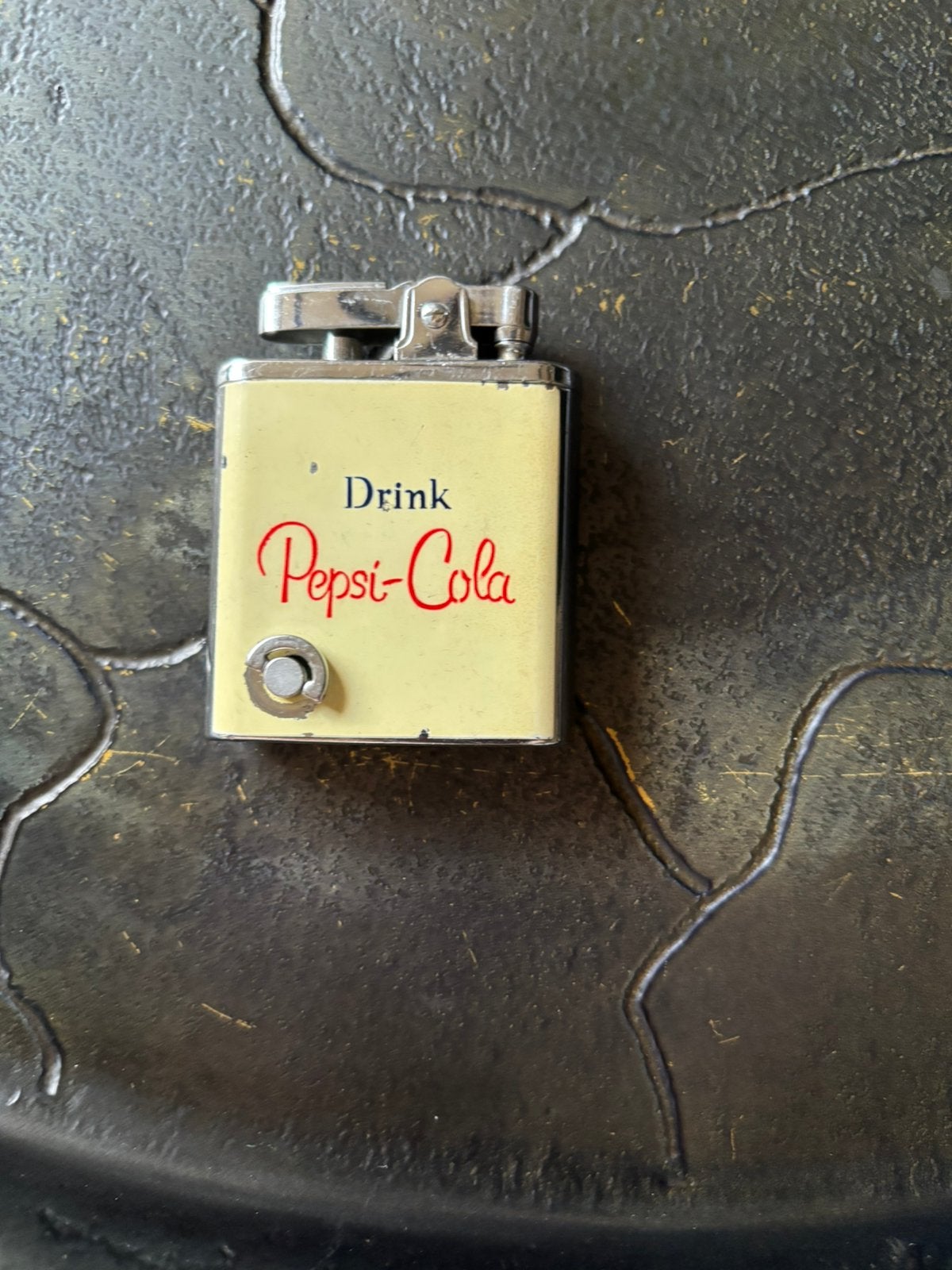 Vintage Pepsi - Cola tafel - en muziekaansteker., Ophalen of Verzenden, Gebruikt, Aansteker