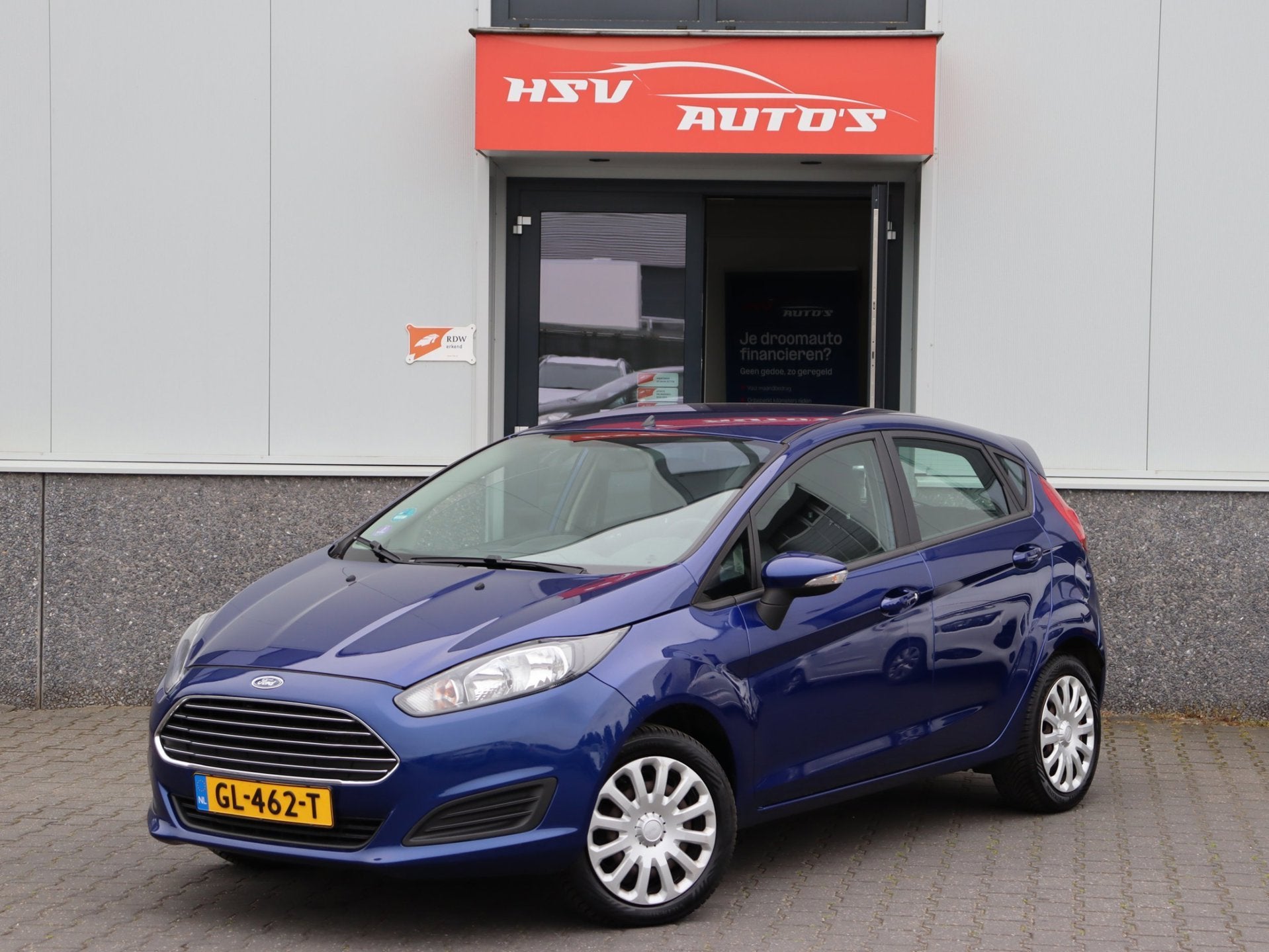 Ford Fiesta 1.0 Style airco LM 4-deurs org NL, Auto's, Euro 6, 525 kg, Blauw, 23 km/l