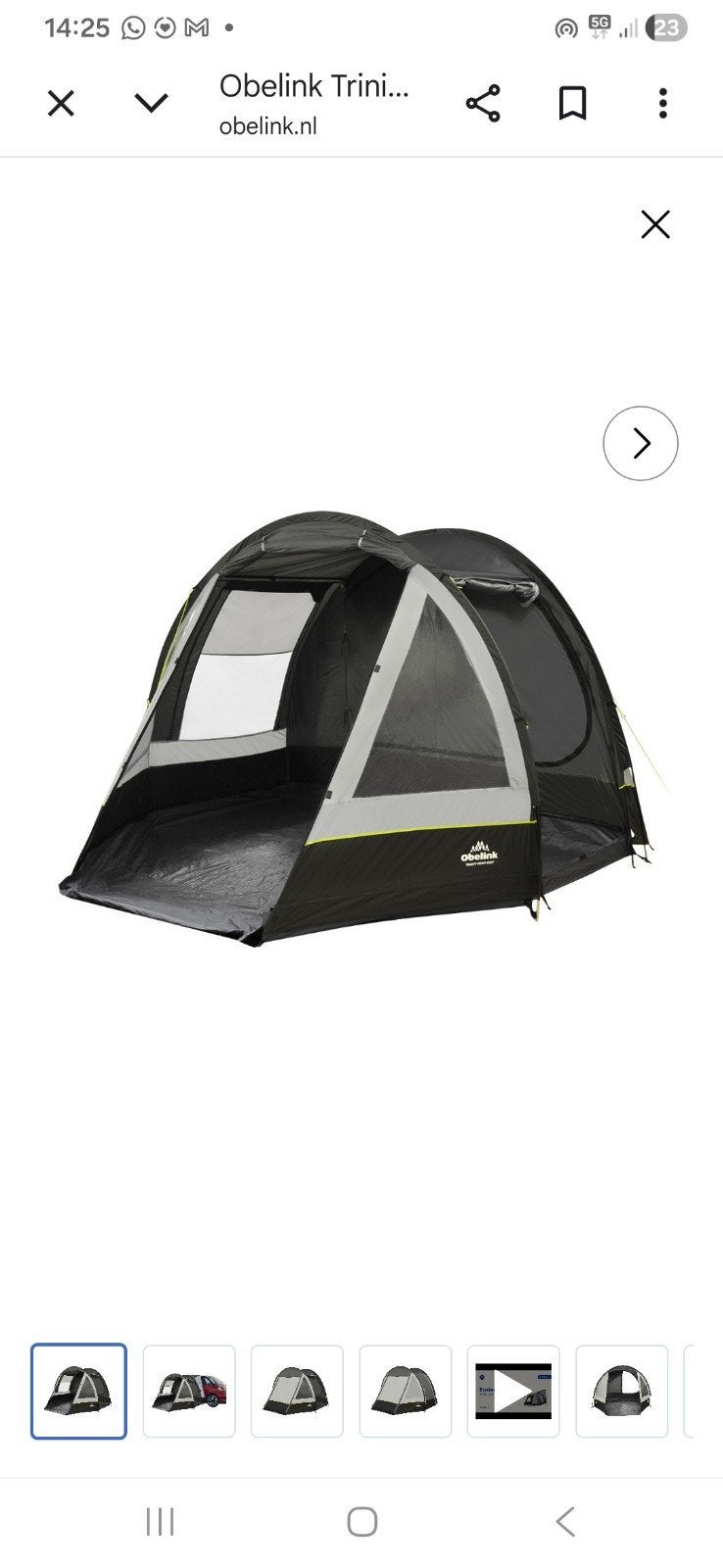 Obelink Trinity heavy duty bustent, Ophalen, Zo goed als nieuw