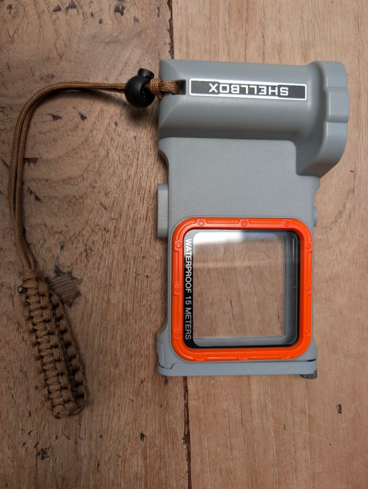 Shellbox Bluetooth Onderwatercamera Behuizing 15M, Ophalen of Verzenden, Zo goed als nieuw, 10 t/m 40 meter, Onderwaterhuis