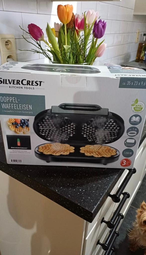 Nieuw Silvercrest Dubbel Wafelijzer - Ongebruikt, Ophalen of Verzenden, Nieuw