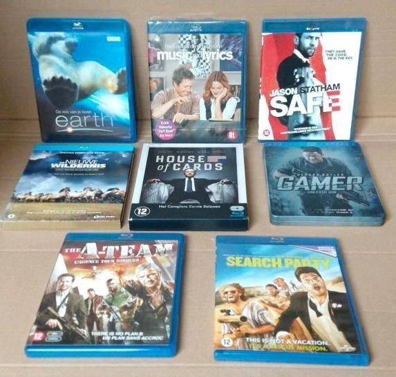 8 bluray topfilms A-team, Gamer, House of Cards, BBC Earth, Ophalen of Verzenden, Zo goed als nieuw, Actie, Boxset