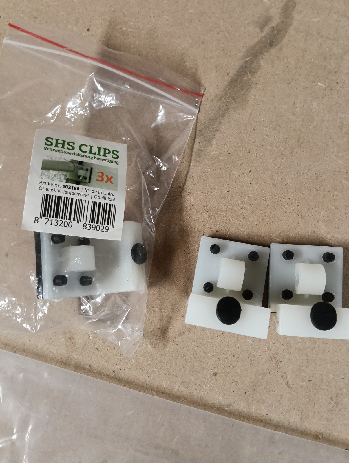 shs clips voor stang aan tent tentclips, Obelink, Nieuw, Ophalen of Verzenden, A