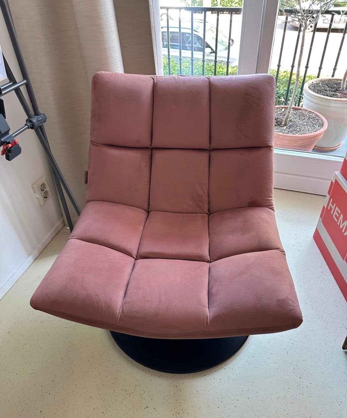 Stoel / fauteuil, Huis en Inrichting, Fauteuils, Ophalen of Verzenden, Zo goed als nieuw, 75 tot 100 cm, Stof
