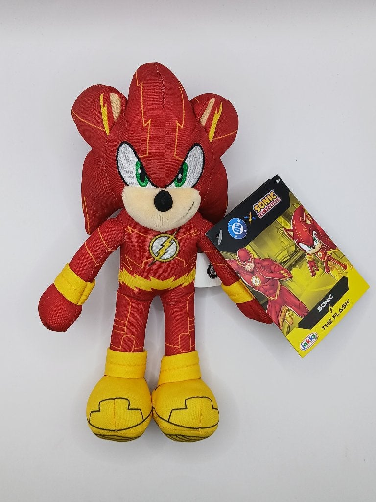 Sonic X Flash knuffel DC x Sonic the Hedgehog, Kinderen en Baby's, Speelgoed | Knuffels en Pluche, Consumers@jakks.com, Jupiter Building, 2nd Floor, Herikerbergweg 88 1101 CM, Rotterdam, NL, 3198 LE
