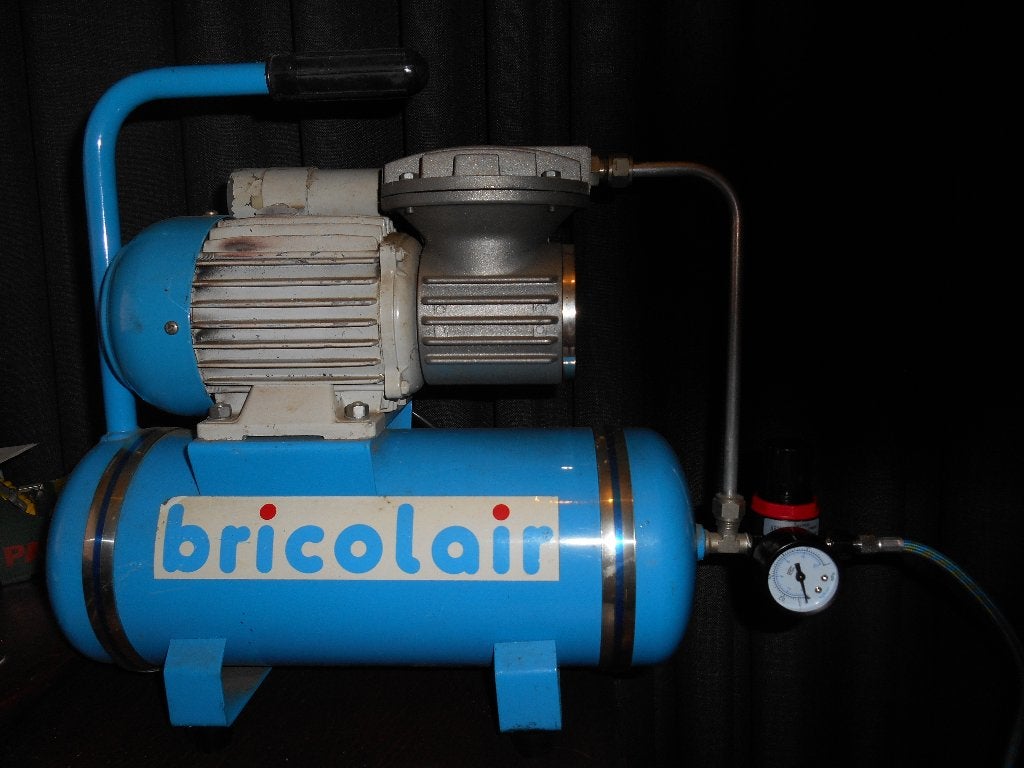 airbrush set compleet, Ophalen of Verzenden, Gebruikt, Airbrush en Toebehoren