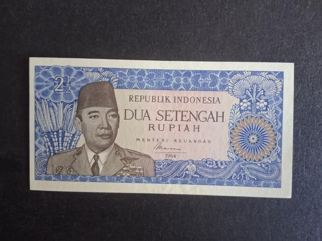 2.5 rupiah Indonesië unc 1964, Ophalen of Verzenden, Zuidoost-Azië, Los biljet