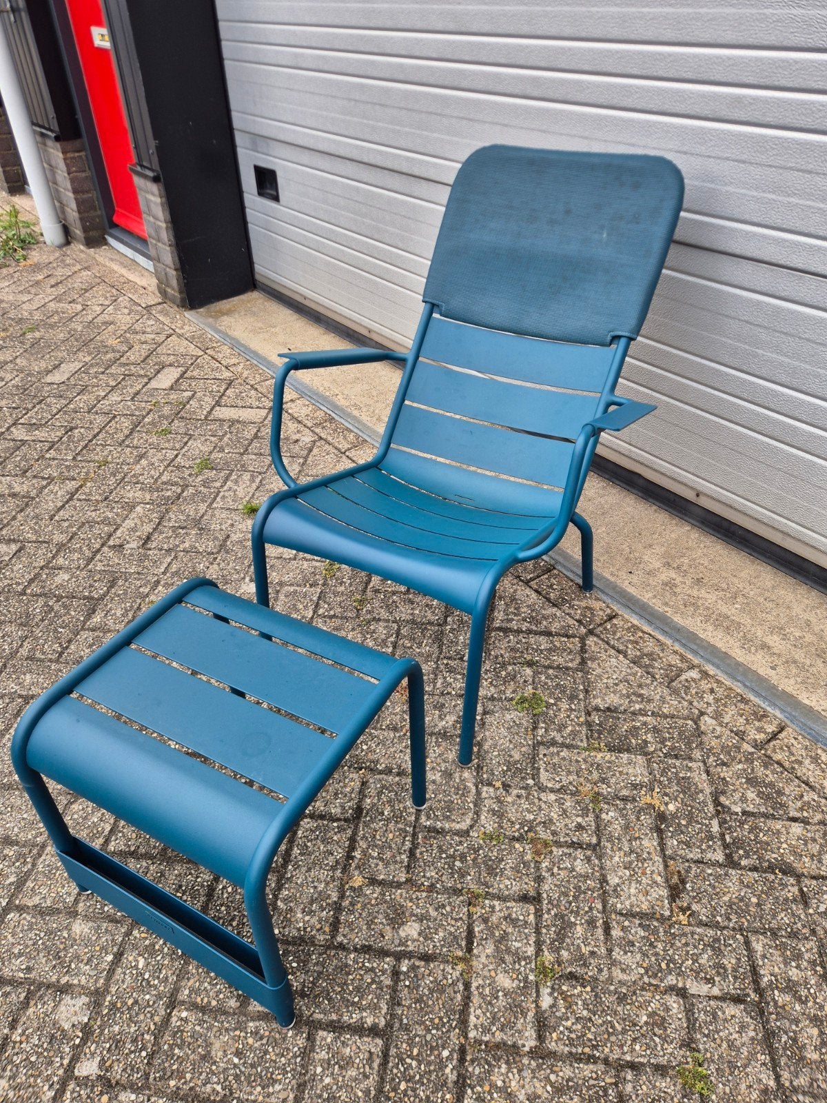Gebruikte fermob Luxembourg low chair,Voetenbank, hoofdsteun, Ophalen, Gebruikt
