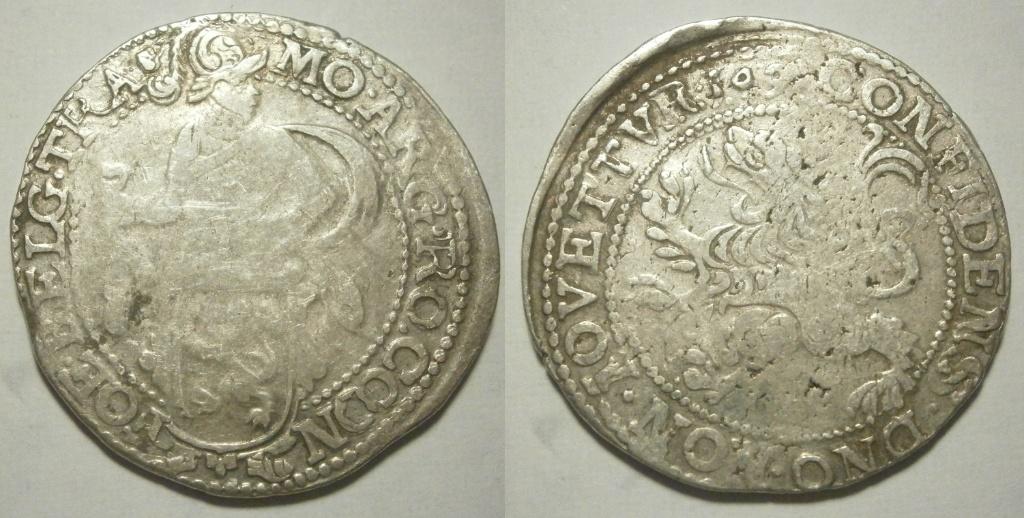 Utrecht ½ Leeuwendaalder zilver 1649 -- RR-- Dubbelslag, Vóór koninkrijk, Zilver, Ophalen of Verzenden, Losse munt
