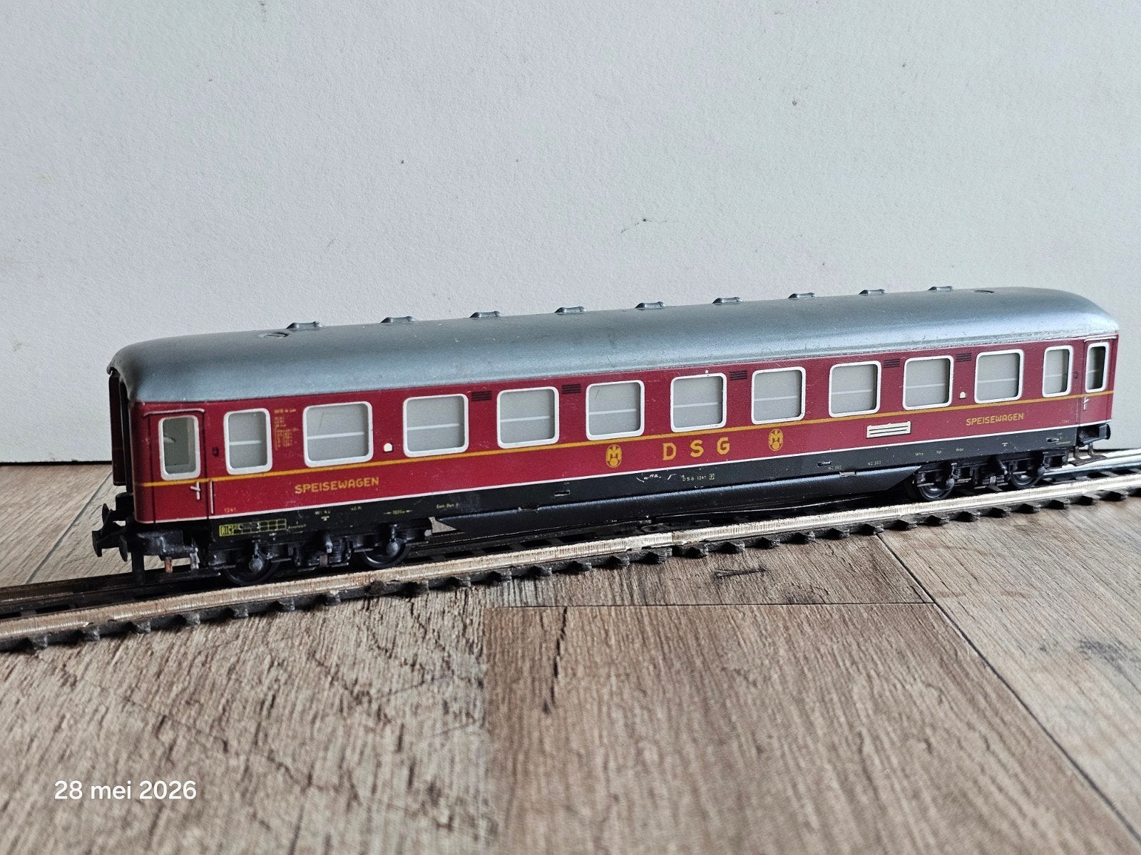 Modeltrein Ho trix-express blikken DSG rijtuig zgan, Gelijkstroom, Trix, Wagon, Ophalen of Verzenden