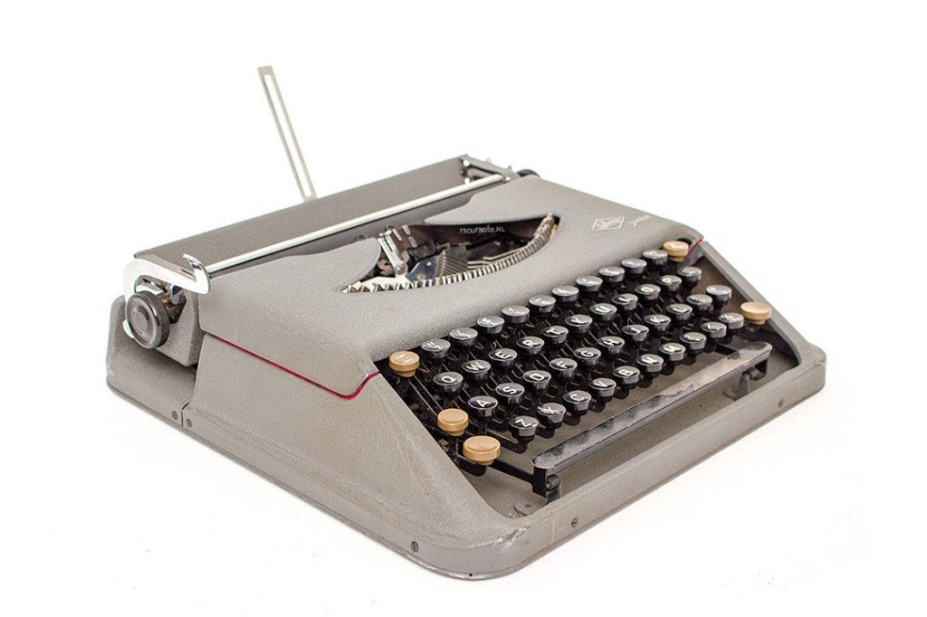 50s Halberg Junior Typemachine vintage bijzonder, Gebruikt, Ophalen of Verzenden, Halberg, Nvt