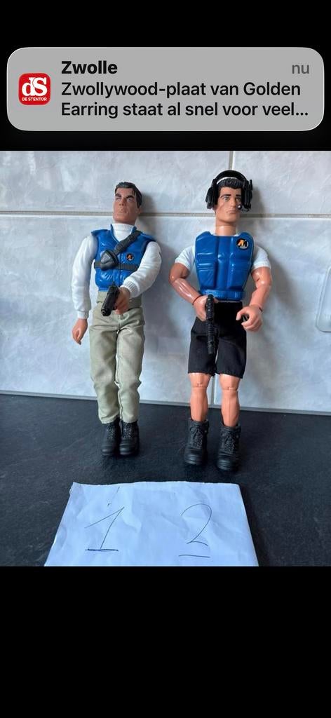 Action Man Figuren 1999 - Politie/Bewaking (2 stuks), Ophalen of Verzenden, Gebruikt