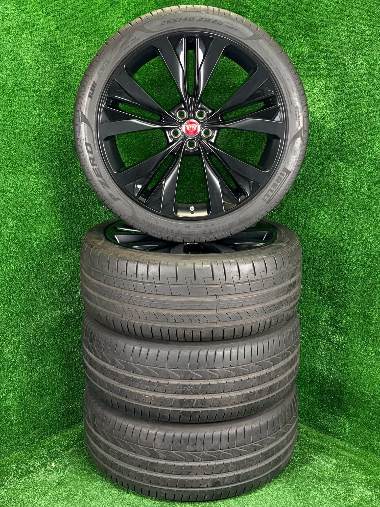 Originele 22 inch Jaguar velgen met banden I-pace F-pace, Gebruikt, -, 265 mm, -