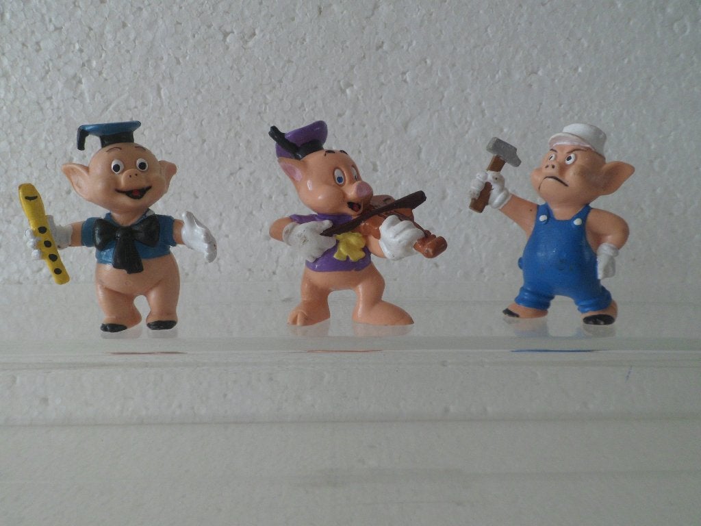 Disney de 3 biggetjes, Ophalen of Verzenden, Overige figuren, Zo goed als nieuw, Beeldje of Figuurtje