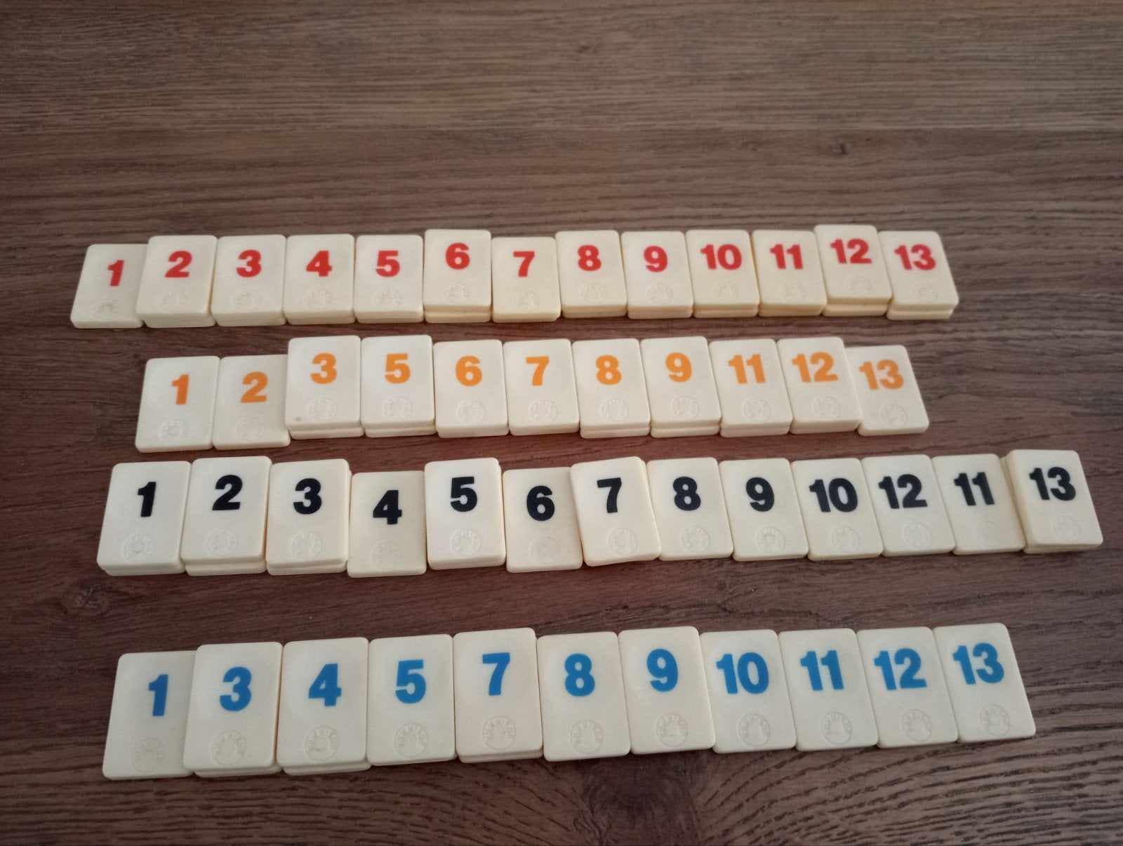 Orginele Rummikub stenen los te koop serie 290, Verzenden