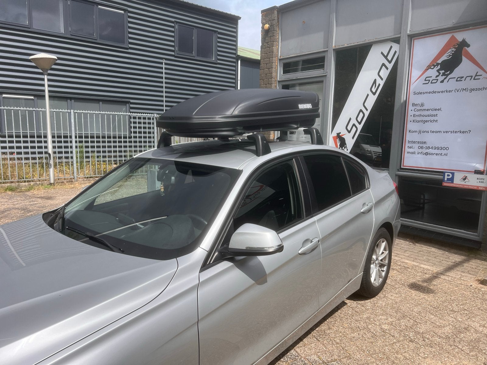 Dakkoffer Menabo 480 liter 5j garantie italiaans metk, Auto diversen, Ophalen, Nieuw