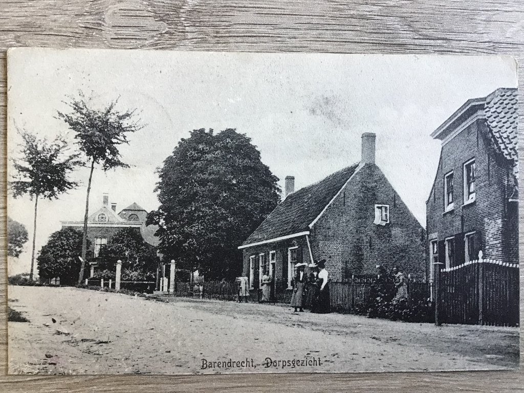 Barendrecht Dorpsgezicht 1911, Verzenden, Voor 1920, Gelopen, Zuid-Holland