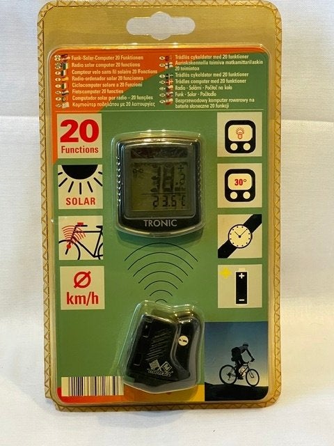 Nr.232: Tronic fietscomputer, 20 functies, Ophalen of Verzenden, Draadloos, Nieuw