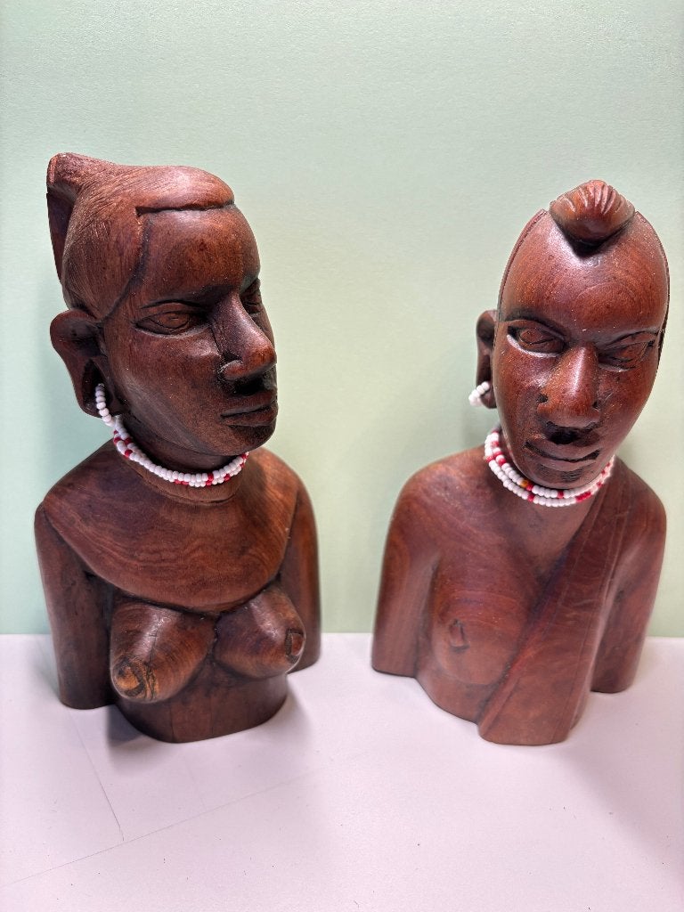Afrikaanse beeldjes, Antiek en Kunst, Groep mensen, Minder dan 20 cm, Buste, Ophalen of Verzenden