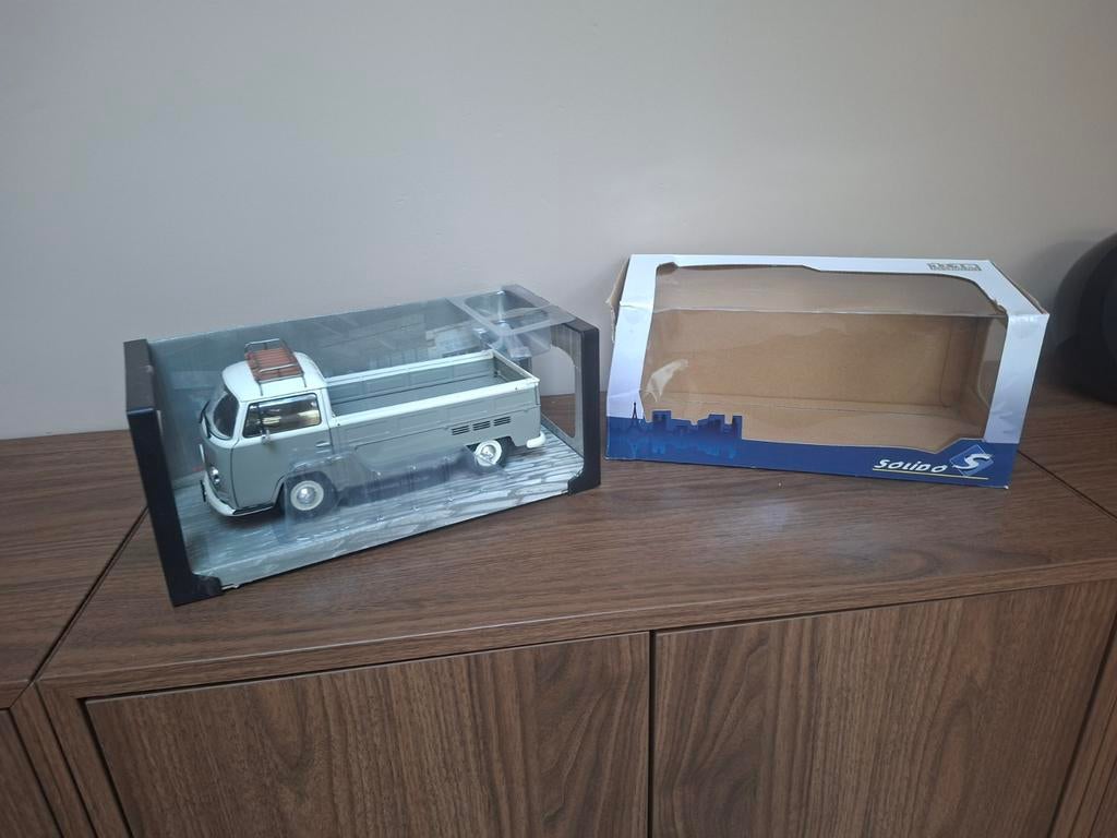 Solido Volkswagen T2 pick-up 1/18, Ophalen, Zo goed als nieuw, Auto, Solido