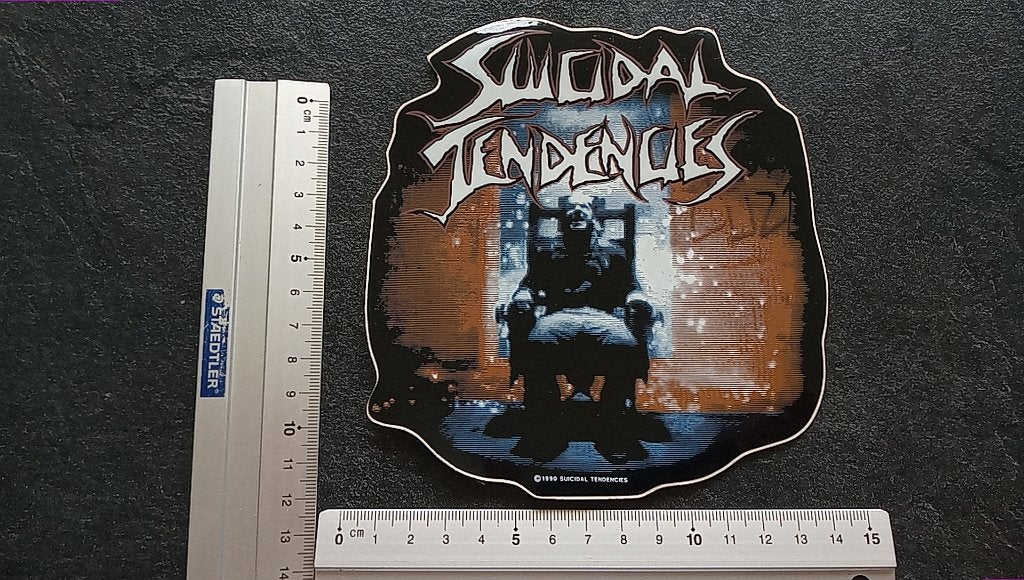 Suicidal Tendencies  leuke vintage 1990 ycbmd sticker st36, Ophalen of Verzenden, Nieuw, Overige typen