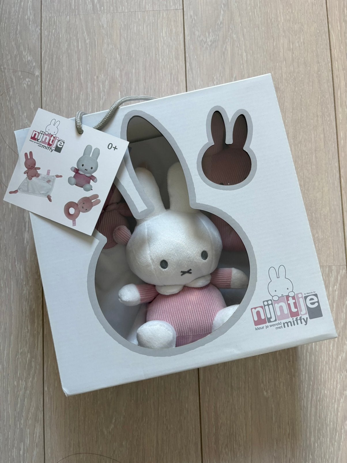 Kraamcadeau Nijntje baby cadeau set rammelaar meisje roze, Ophalen of Verzenden, Nieuw