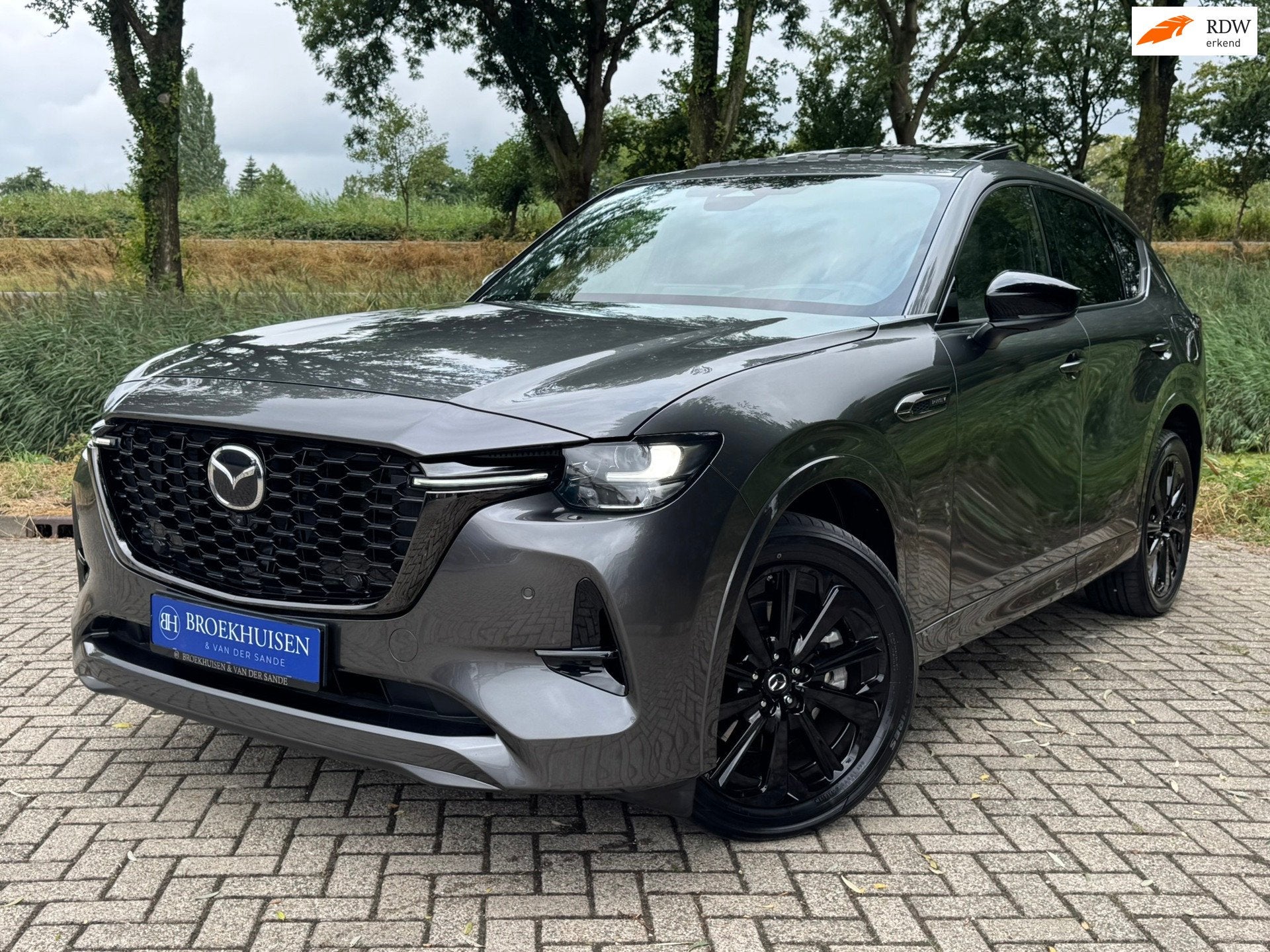 Mazda CX-60 2.5 e-SkyActiv PHEV Homura Plus 327pk Panoramada, Automaat, Gebruikt, Zwart, 4 cilinders