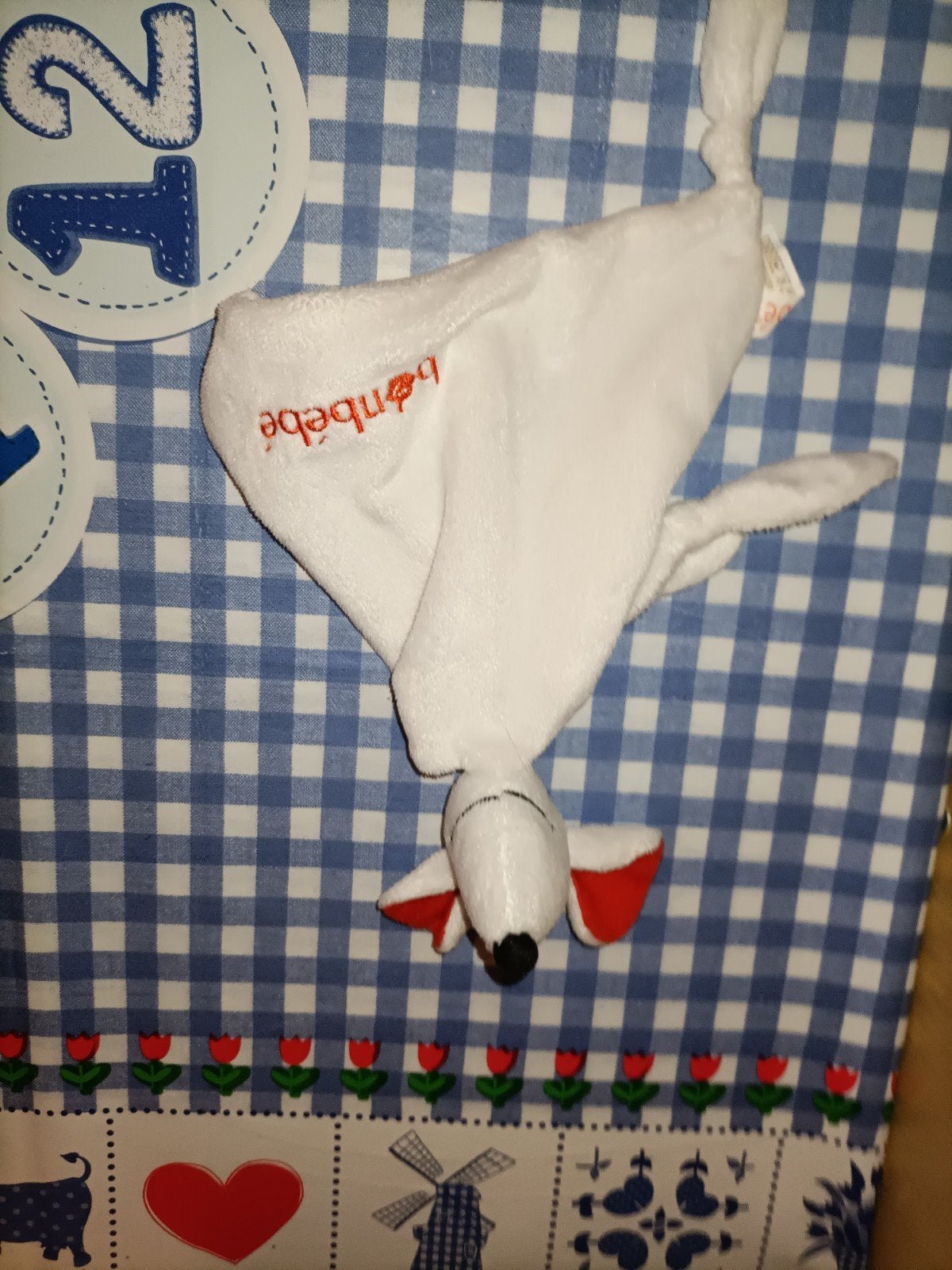 Bonbébé muis knuffeldoekje, Jongetje of Meisje, Wit, Dekbedovertrek, Ophalen of Verzenden