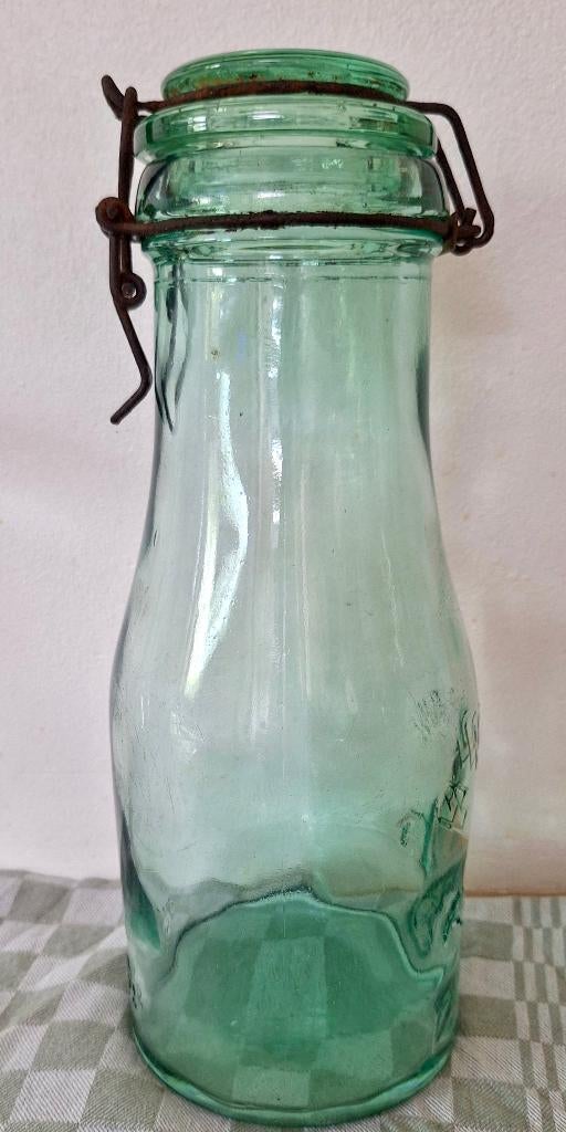 La Lorraine franse lichtgroene weckfles, 1,5 liter, Ophalen of Verzenden