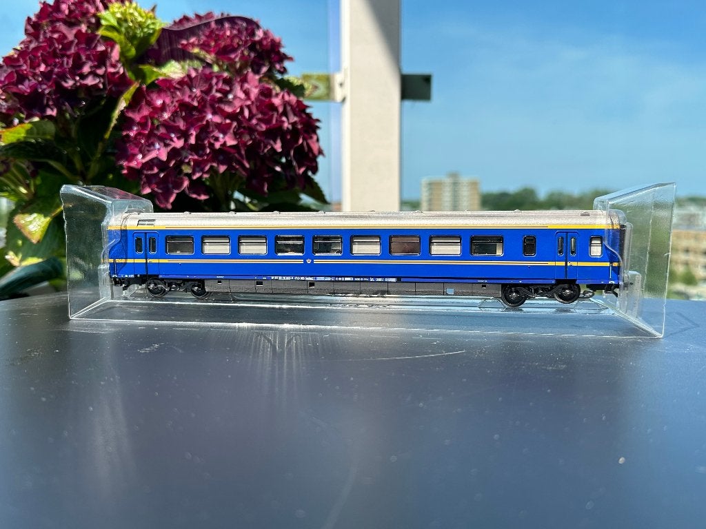 Marklin 4362: Blauw NS rijtuig van het Koninklijk echtpaar., Wisselstroom, Gebruikt, Wagon, Ophalen of Verzenden