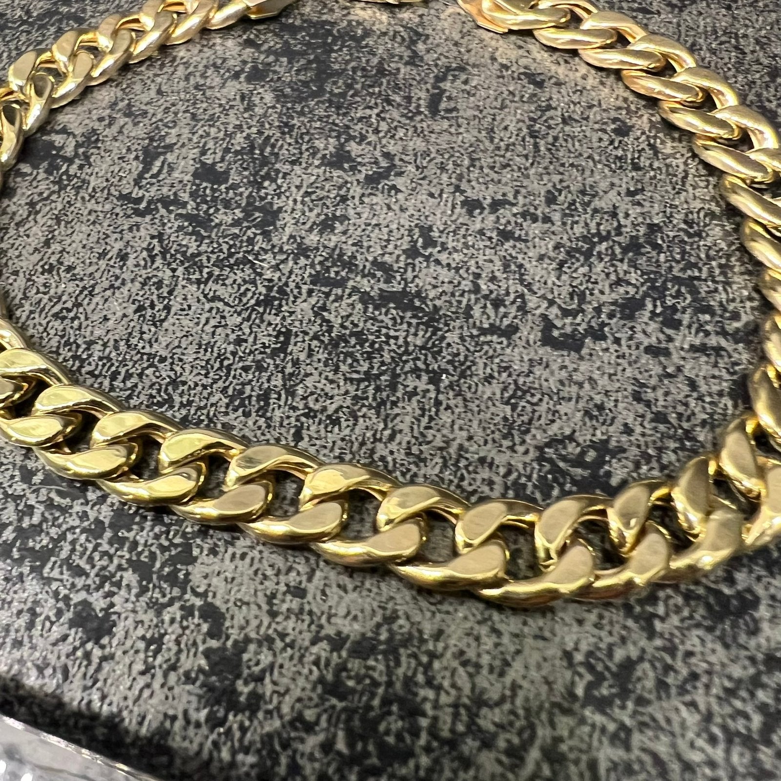 14 karaat gouden armband Cuban schakel, Ophalen of Verzenden, Nieuw, Goud