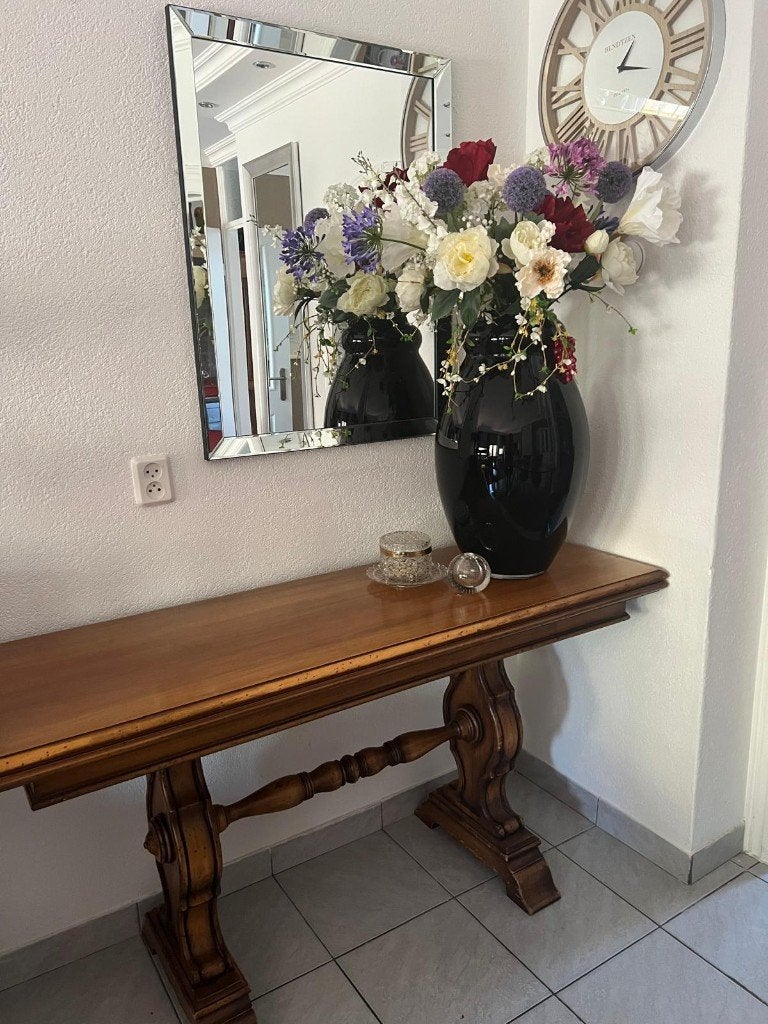 Sidetable, Italiaans, brocante, massief, uitschuifbaar, Ophalen, Gebruikt, 100 tot 150 cm, 25 tot 50 cm