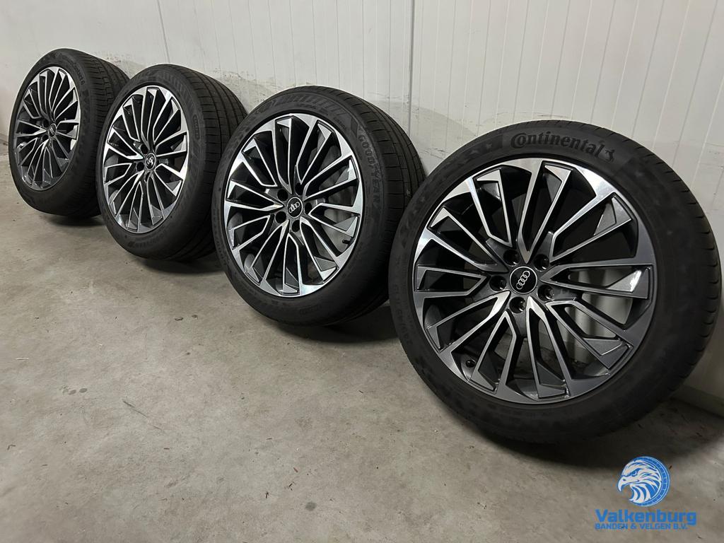 7-8mm! Originele Audi A6 S6 C8 4K S-Line 19 inch velgen 5x11, 19 inch, -, -, Banden en Velgen
