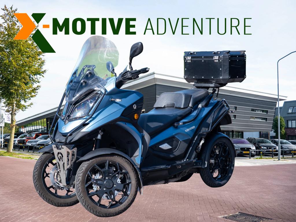 Qooder Quadro QV4 | Hoog windscherm | Topkoffer | Valbeugels, Scooter, Jules Verneweg 7
5015 BD  Tilburg, NL, Bedrijf, 399 cc