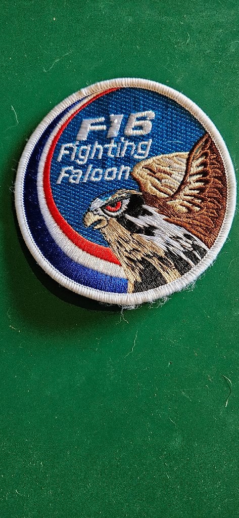 F16 swirl / patch, Ophalen of Verzenden, Luchtmacht, Nederland, Embleem of Badge