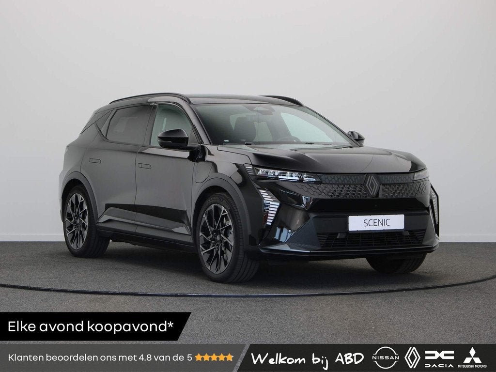 Renault Scenic E-Tech EV87 long range esprit Alpine | Vijf j, Auto's, Renault, Leder en Stof, Zwart, Nieuw, 625 km