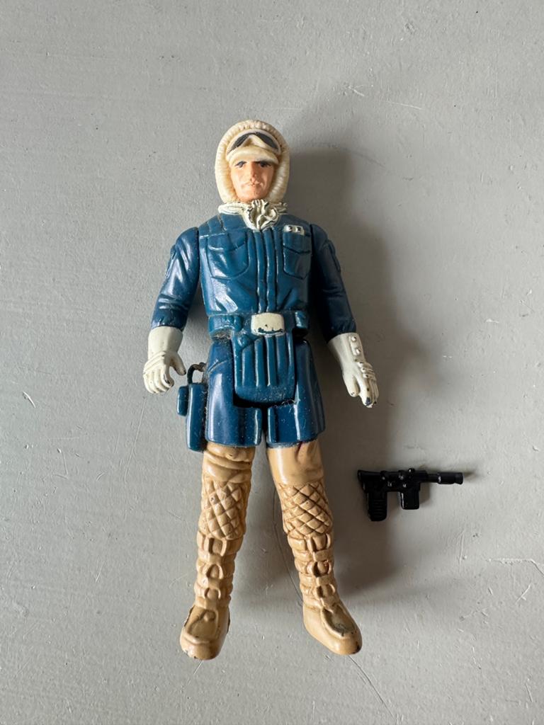 Star Wars vintage Han Solo Hoth battle gear Kenner, Ophalen of Verzenden, Zo goed als nieuw, Actiefiguurtje