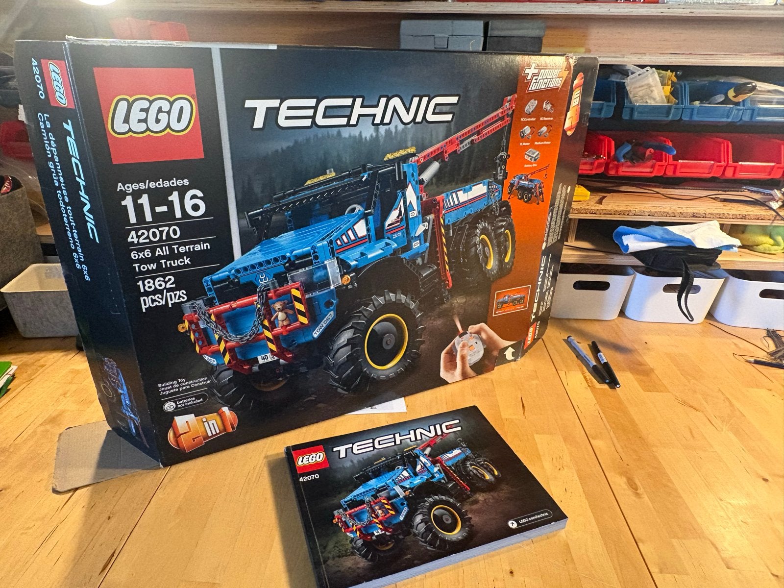Lego Technic 42070 6x6 All Terrain Tow Truck, Ophalen, Gebruikt, Overige merken
