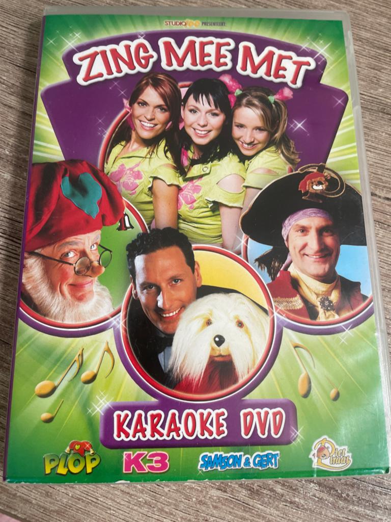 Zing Mee Met Karaoke DVD - K3, Plop, Samson & Gert, Alle leeftijden, Ophalen of Verzenden, Zo goed als nieuw, Overige genres