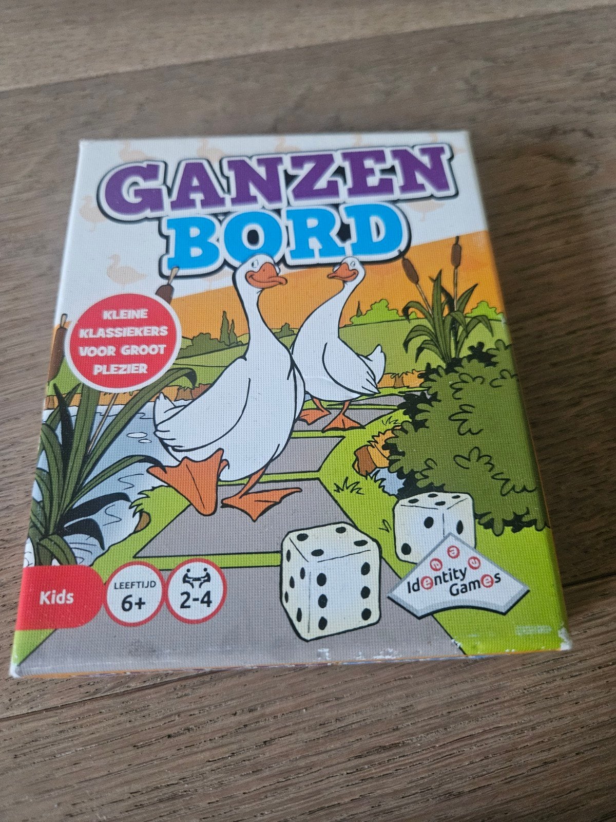 Ganzenbord - Klassiek bordspel voor kinderen, Drie of vier spelers, Ophalen of Verzenden, Zo goed als nieuw, Identity Games