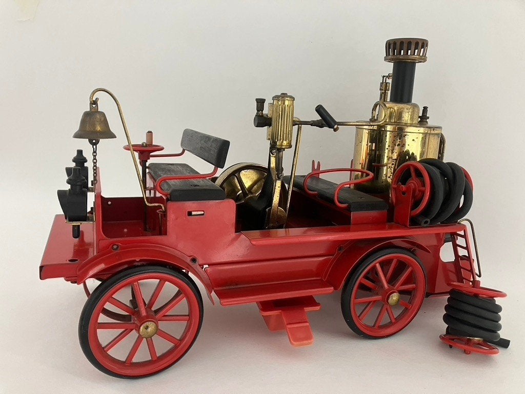 Wilesco D305 rijdende live steam brandweerwagen, werkend!, Hobby en Vrije tijd, Overige merken, Gebruikt, Ophalen of Verzenden