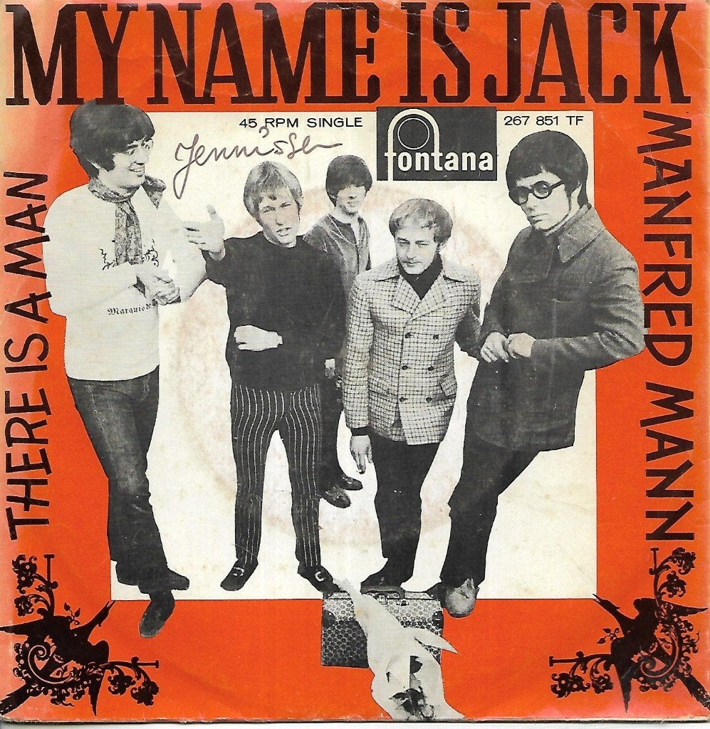 Manfred Mann - My name is jack, Cd's en Dvd's, Vinyl Singles, Ophalen of Verzenden, Gebruikt, 7 inch, Pop