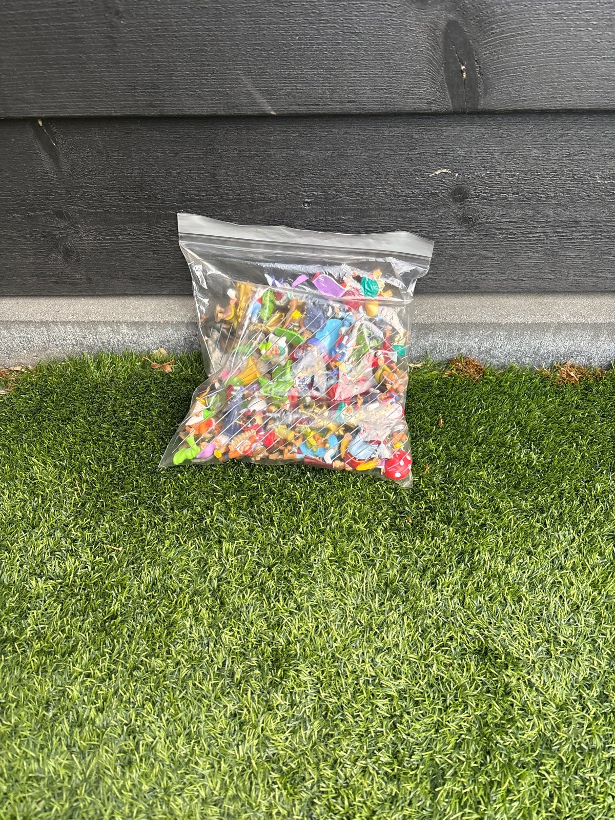 Zak met diverse speelfiguren en poppetjes, Ophalen, Gebruikt, Jongen of Meisje