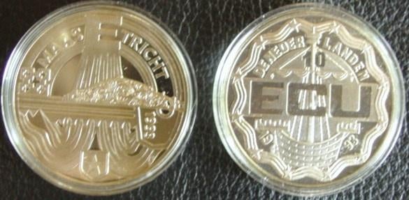 10 ecu Maastricht 1993, Postzegels en Munten, Verzenden, Overige materialen, Nederland