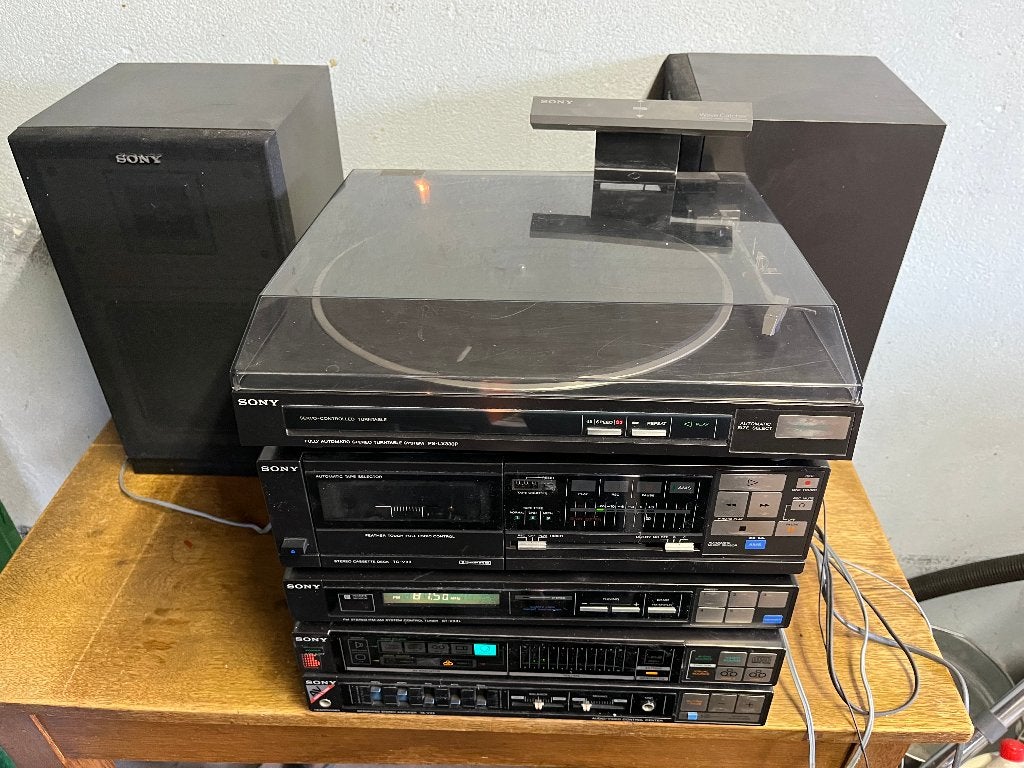 Sony Compact Stereo Systeem Automatische Draaitafel Boxen, Gebruikt, Losse componenten, Sony, Ophalen