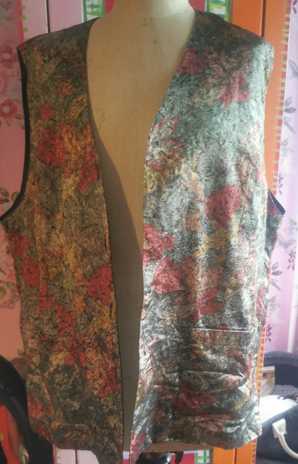 Cygné Gilet Maat 46 - Bloemenprint, Cygné, Meerkleurig, Maat 46/48 (XL) of groter, Ophalen of Verzenden
